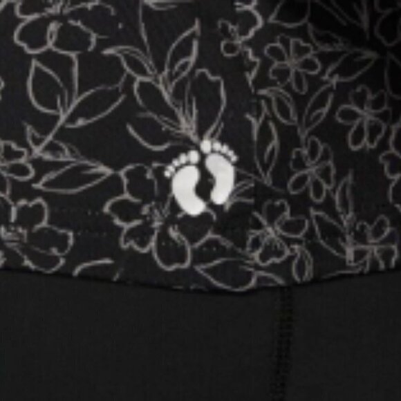 Hang Ten Women Long Sleeve UV UPF Sun Protection Floral Rashguard Top Black XS - Picture 6 of 6